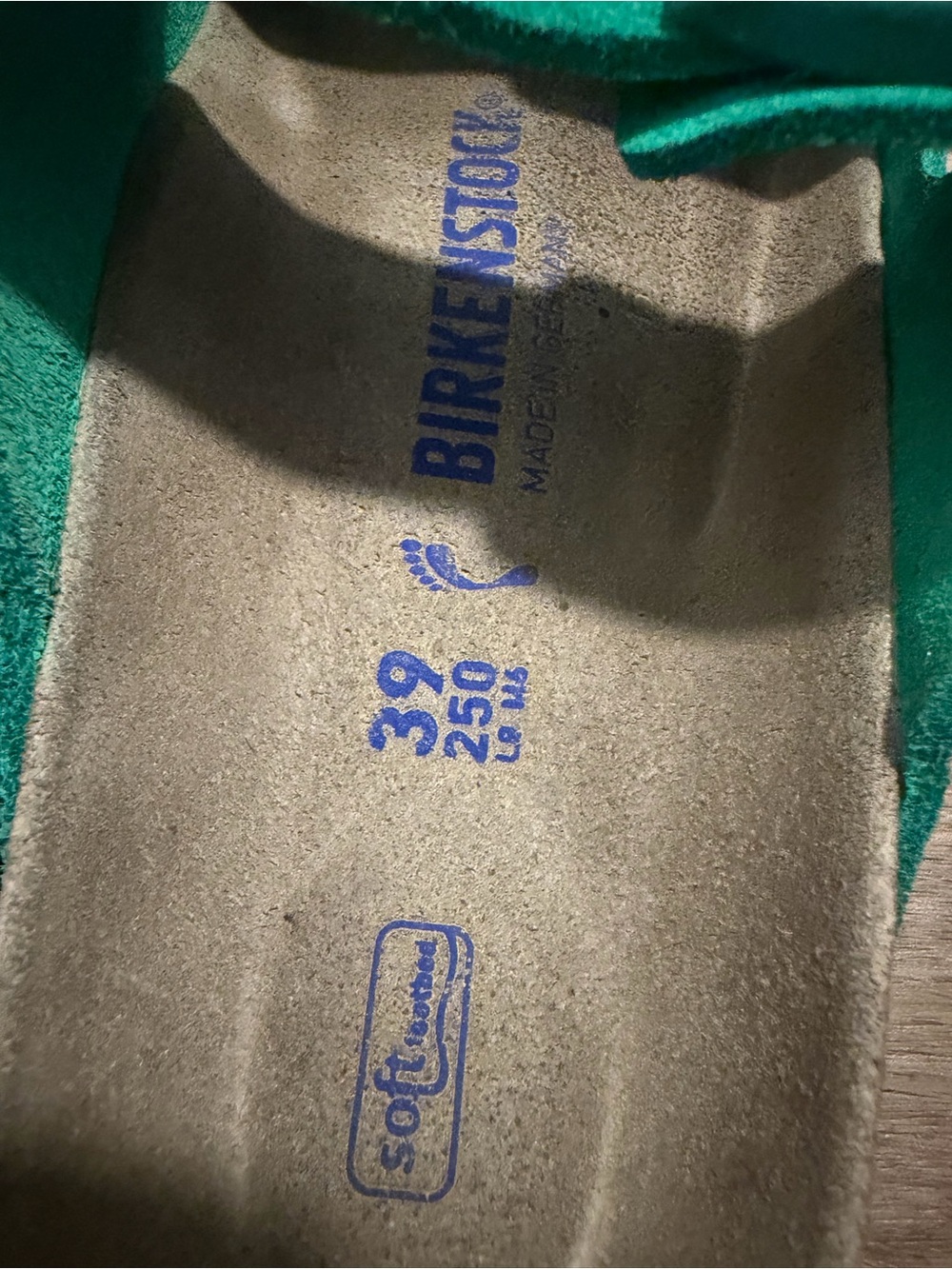 Birkenstock Arizona Digital Green Suede Sandals Womens EU 39 US 8 - Picture 7 of 10